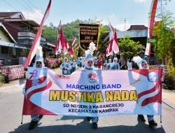 Marching Band SDN 2 Karangrejo Kampak Trenggalek, Hebohkan Penonton di HUT RI ke-78